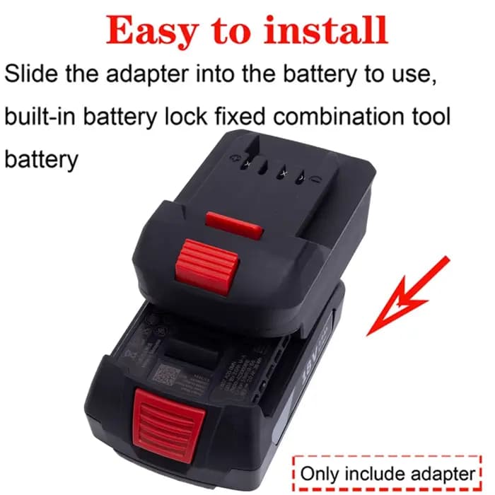 Adaptateur de batterie pour Bosch 18V à Lidl Parkside X20V, adaptateur de batterie Li-Ion pour perceuse sans fil Parkside, acces