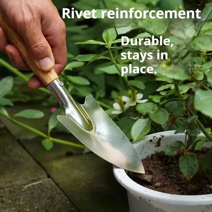Pelle de jardinage en acier inoxydable, outil de plantation de fleurs, petit outil manuel de jardin, désherbage, pelle de creusement du sol pour la ferme et le jardin
