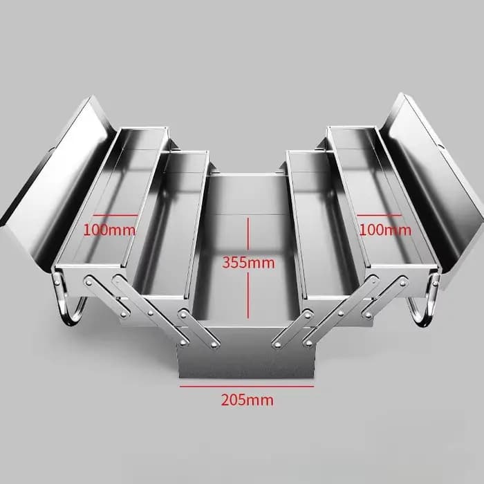EvaluTool-Boîte de rangement mécanique en acier inoxydable