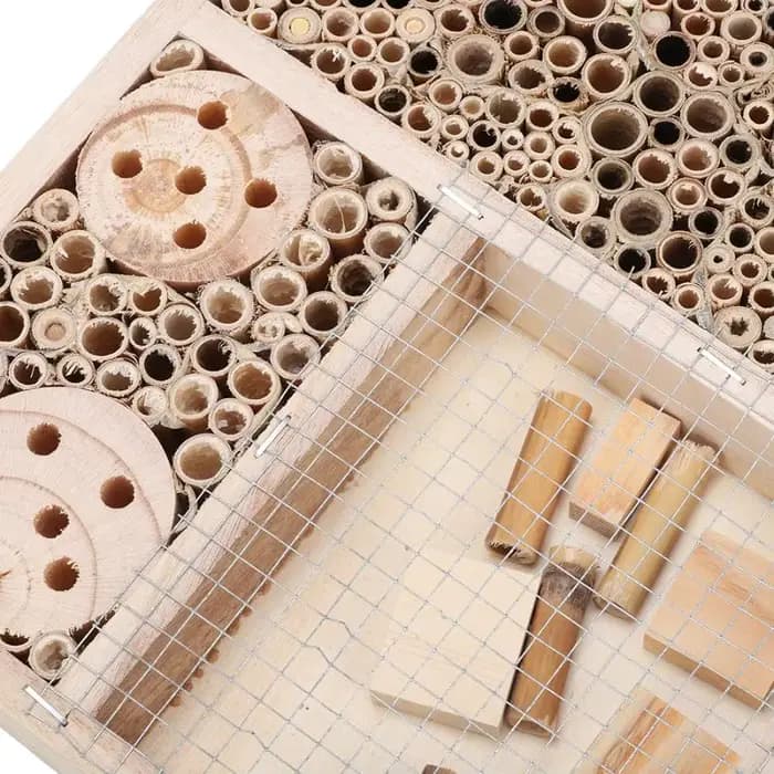 Maison d'Insectes en Bois, Abri d'Hôtel, Décoration de Jardin, Nid, Boîte
