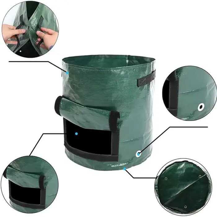 Sacs de culture de jardin en tissu PE, 3 gallons, pour plante de jardinage, conteneur pour plantation de carottes et légumes