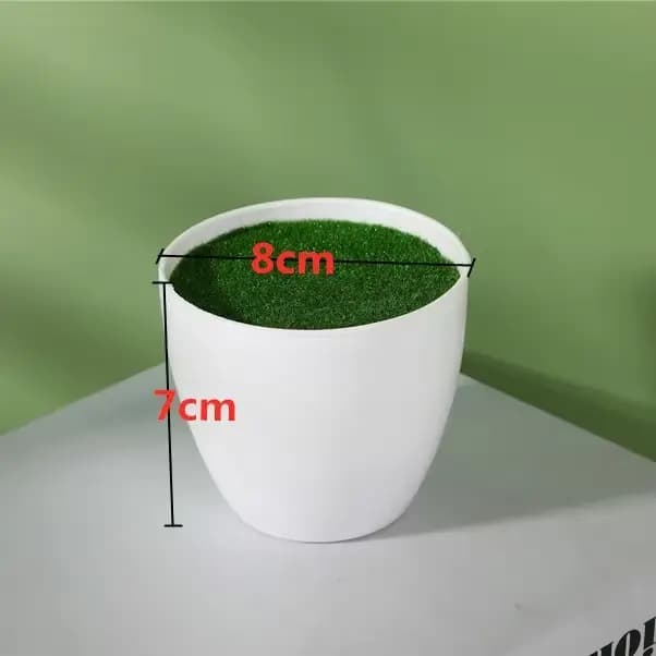 Pot de fleur de plantes artificielles en plastique