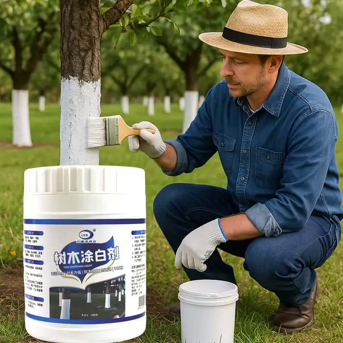 Peinture blanche pour arbre