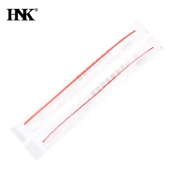 Cathéter rouge jetable de 38cm, 20 pièces, stérilisation médicale d'urine dans l'incontinence, soins à domicile, cathéter Foley en Latex