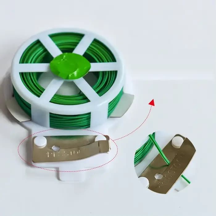 Support pour plantes en fil d'attache de jardin