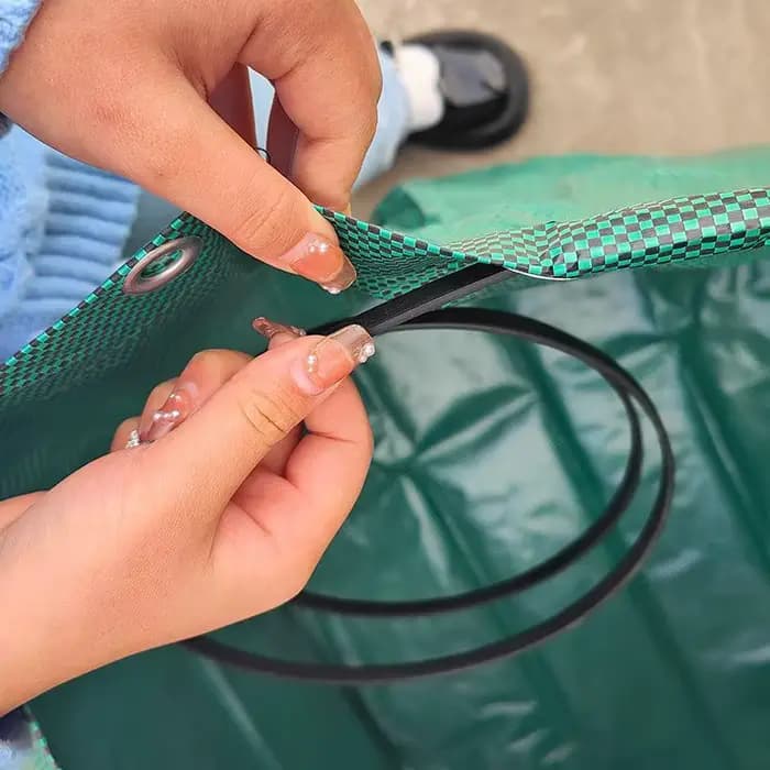 Sacs à déchets de jardin réutilisables grande capacité imperméables avec poignées faciles à saisir pour le nettoyage des débris d'automne à la maison et dans la cour