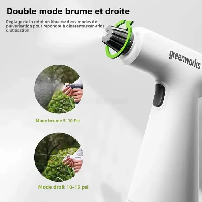 Greenworks – flacon pulvérisateur électrique Rechargeable