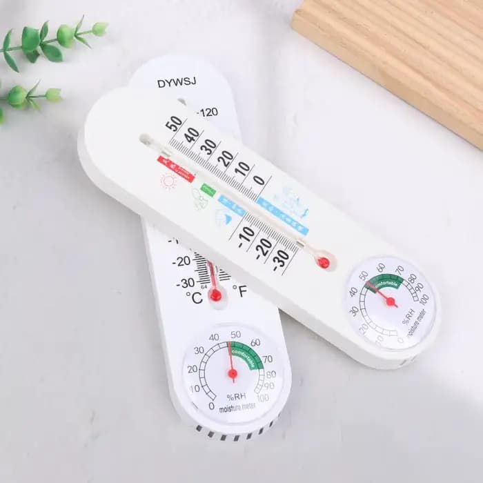 Hygromètre thermomètre mural avec fonction de suspension pour la maison - Mètre de température et d'humidité pour salle d'élevage