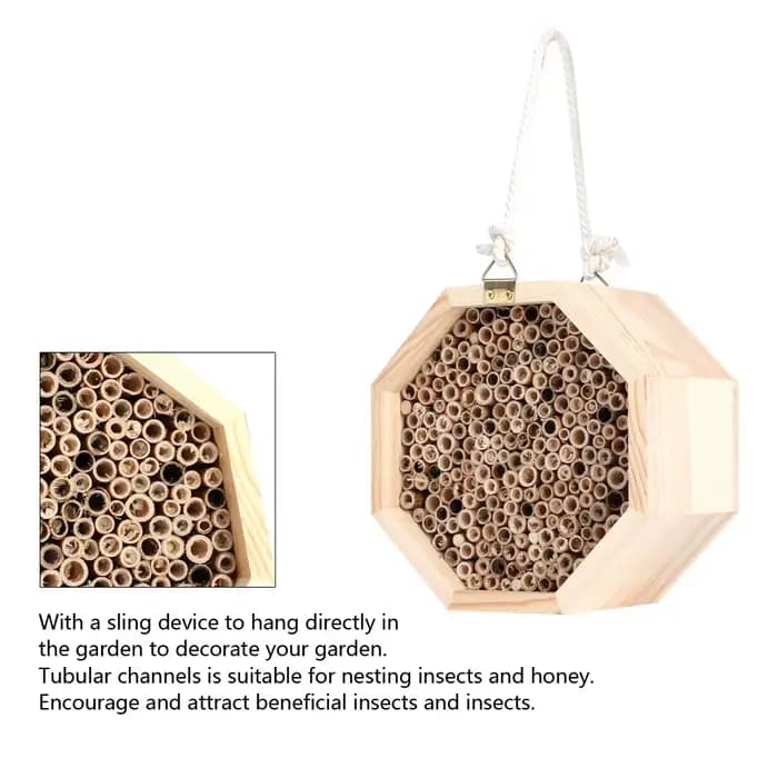 Maison d'abeilles d'insectes en bois