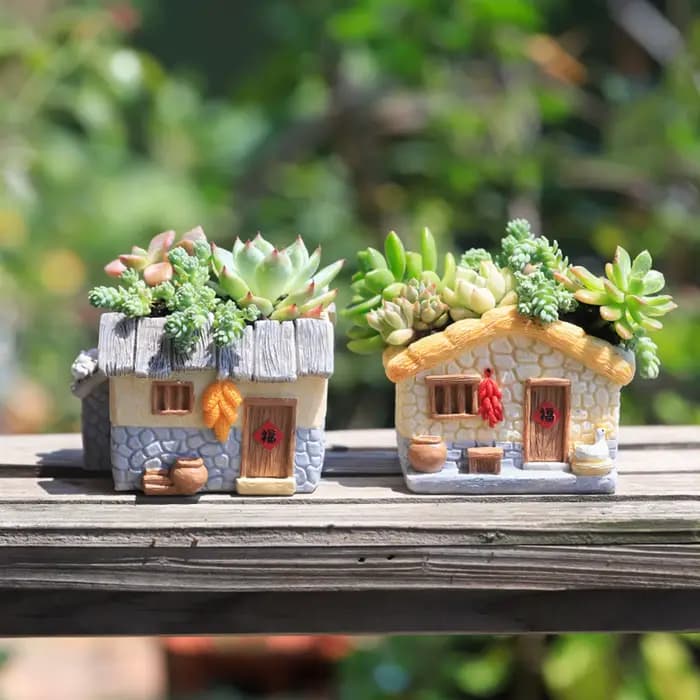 Pot de fleurs sculptural pour plantes d'intérieur et d'extérieur avec drainage