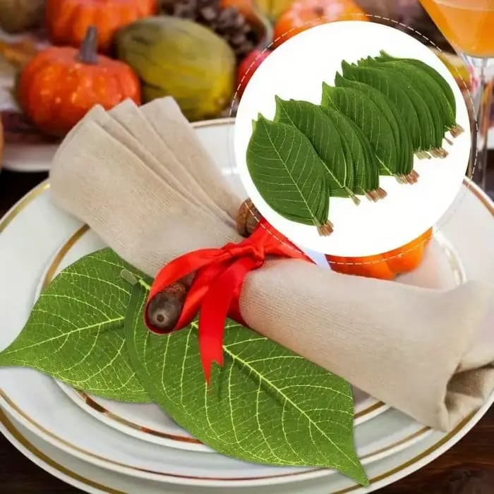 Ensemble de 20 feuilles de magnolia artificielles conçues pour les arrangements floraux