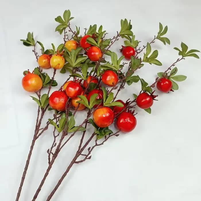 Branche de fruit de grenade artificielle de haute qualité