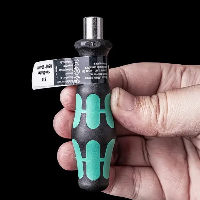 Wera 813 Bits support à main avec poignée de mandrin à dégagement rapide Anti roulement Mini tournevis bitholder outil