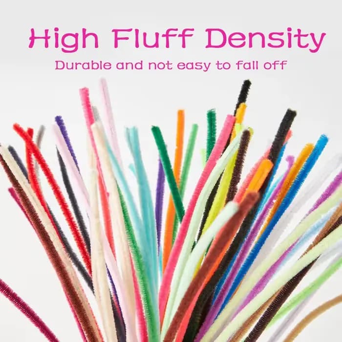 Bâtonnets de chenille pour fleurs, fil chenille, jouet créatif DIY pour enfants, matériel artisanal pour la maternelle, bandes de peluche