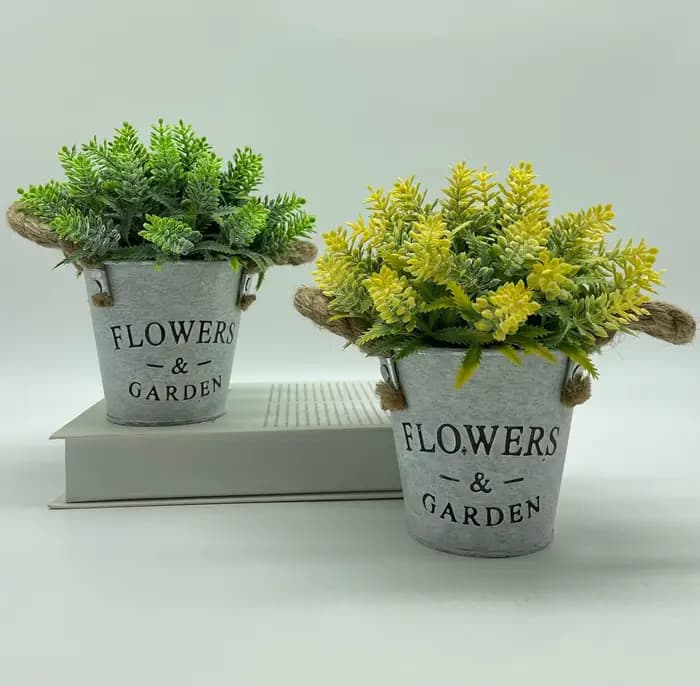 Fleurs artificielles simulé Eucalyptus lavande plante en pot pour décorer la maison Restaurant salon décor jardin fête bureau