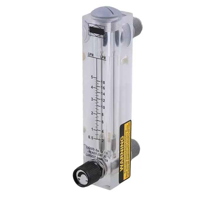 Plexiglas acrylique de débitmètre liquide réglable LZM-15T 0.5-5 GPM et 2-18 LPM 4 TAN1/2 "femelle masculine 1/4" pour le pétrole, médecine