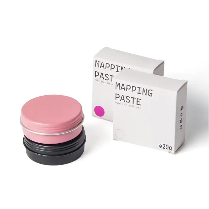 Pâte de Pigment 20g Blanc/Rose pour Tatouage, Maquillage Permanent, Dessin et Marquage des Sourcils et des Lèvres, Outil de Positionnement du Contour