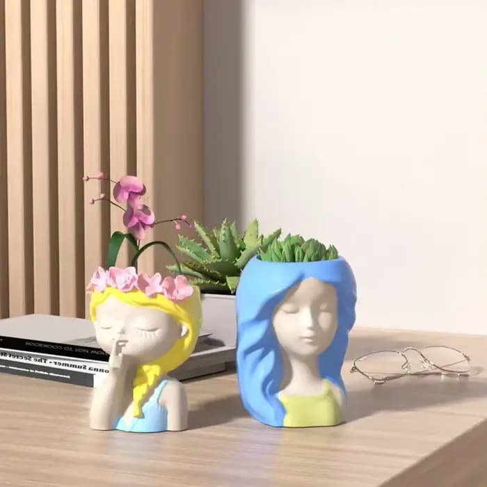 Moule en silicone pour vase en béton fait à la main