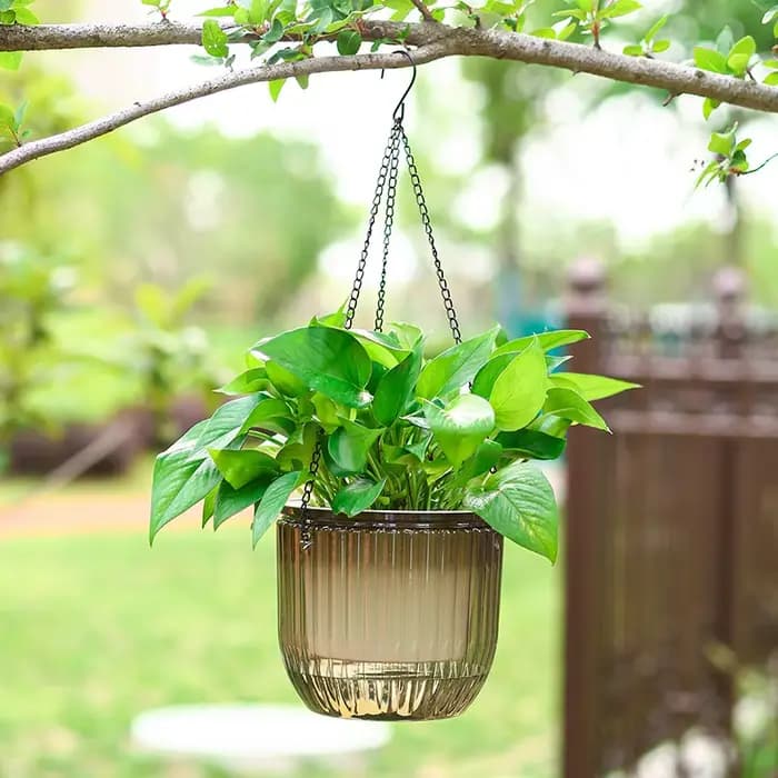 Pot de fleurs auto-arrosant pour balcon et cour