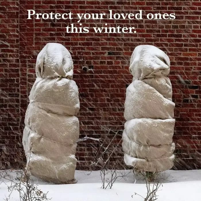 Housse de protection contre le gel et le froid