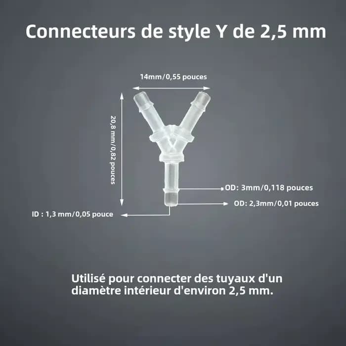 Connecteur en T pour tuyau
