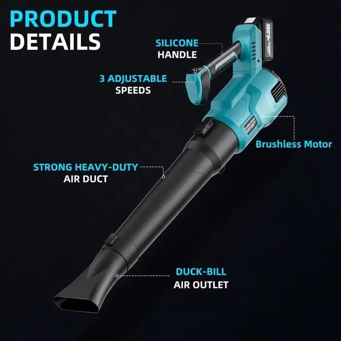 Souffleur d'air électrique sans fil Makita pour batterie 18V