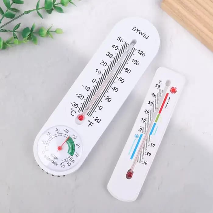 Hygromètre thermomètre mural avec fonction de suspension pour la maison - Mètre de température et d'humidité pour salle d'élevage