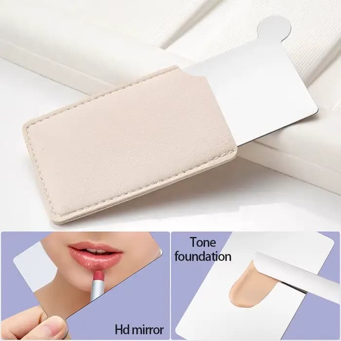 Palette de maquillage en acier inoxydable, miroir transparent, fond de teint, plaque cosmétique, planche à dessin, vernis à ongles, outil de mélange de couleurs