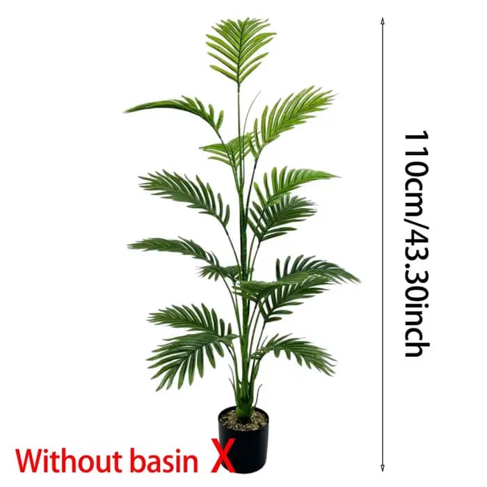 Grande plante de palmier artificielle 15 feuilles - Choix parfait pour la décoration de la maison et du bureau