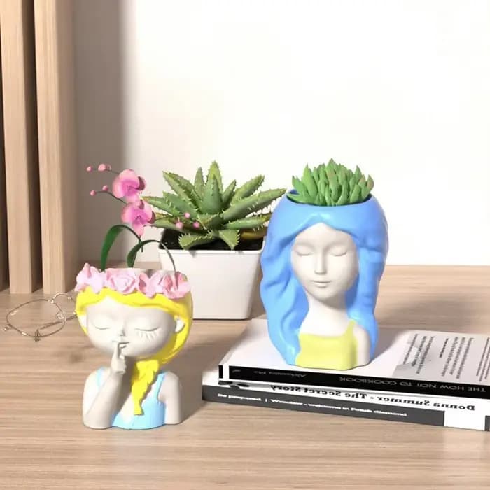 Moule en silicone pour vase en béton fait à la main