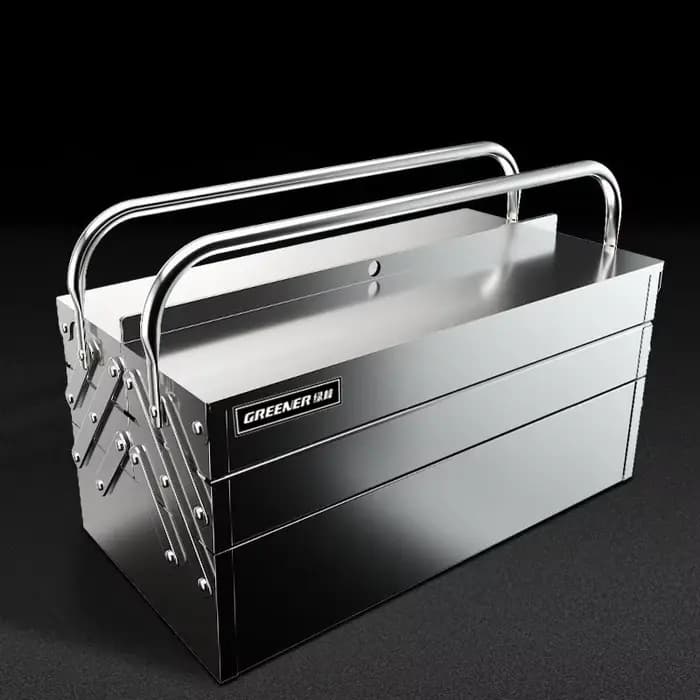 EvaluTool-Boîte de rangement mécanique en acier inoxydable