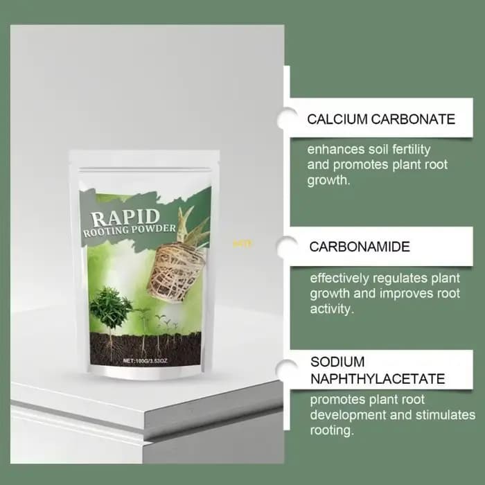 Poudre d'enracinement nutritive pour croissance des plantes l'utilisation des nutriments du 100g