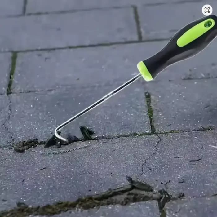 Outil de jardinage portable en métal robuste en forme de U pour le désherbage et l'élimination du sol