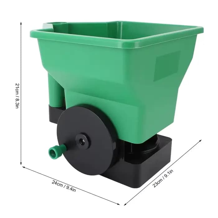 Semoir portable horticole, petit semoir manuel à manivelle, machine à fertiliser les pelouses et les terres agricoles, outil de semis pour serres