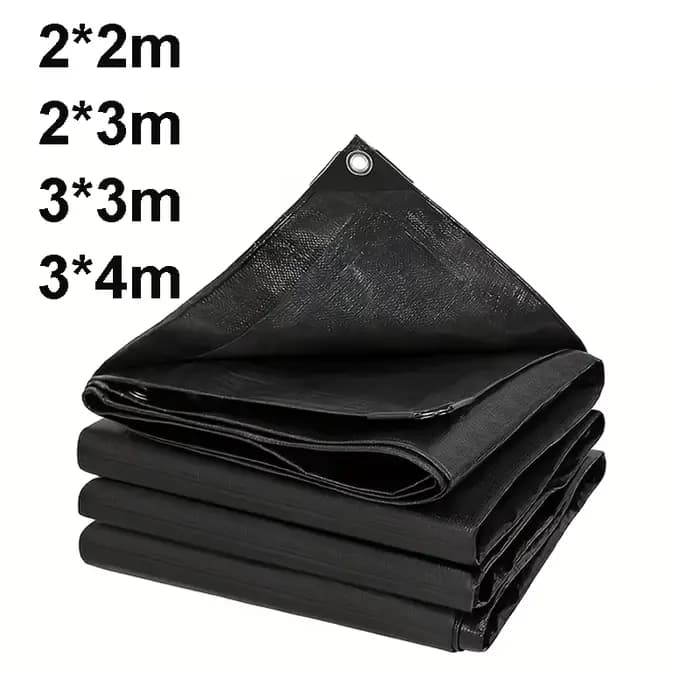 Bâche imperméable noire robuste