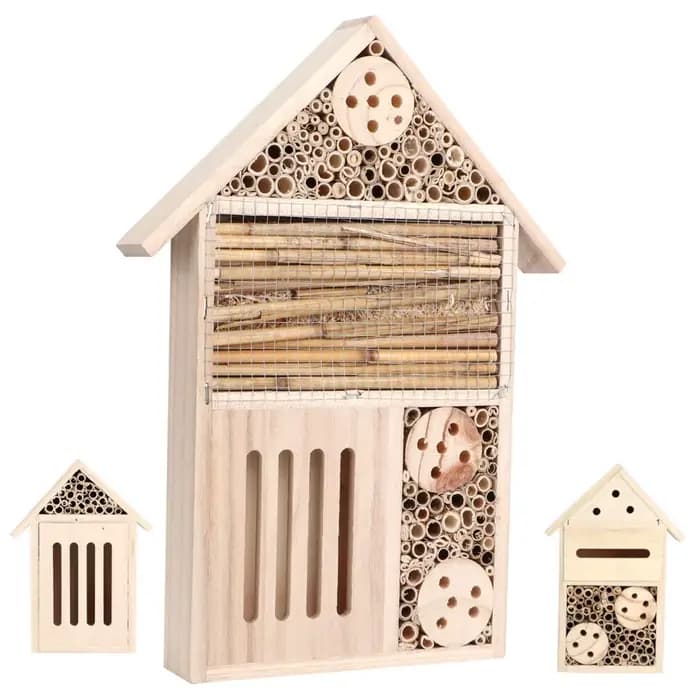 Maison d'insectes en bois de jardin