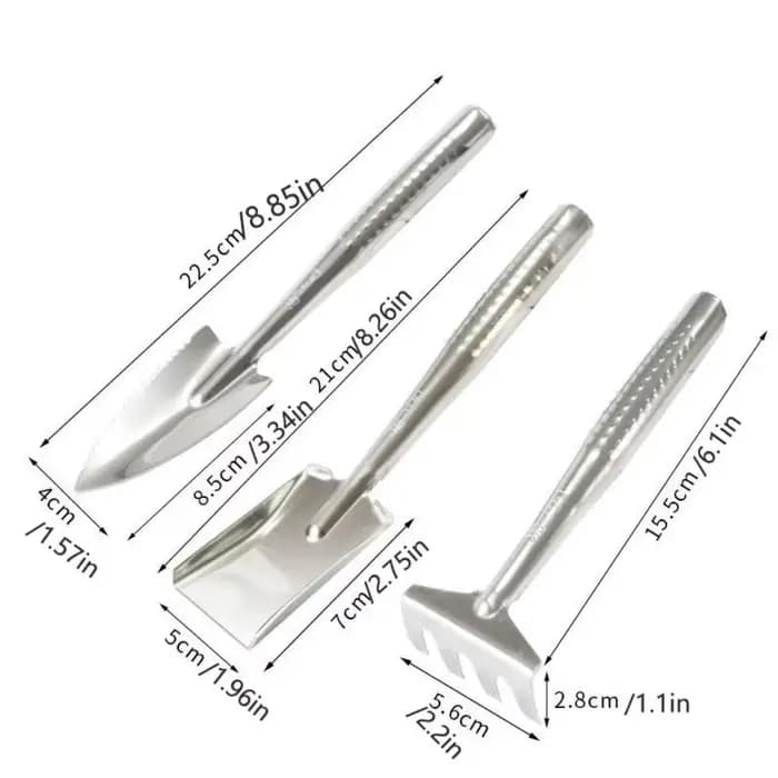 Spatule de jardinage en acier inoxydable pour terreau de bonsaï