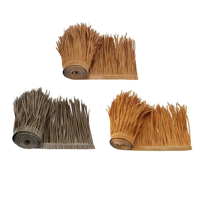 Rouleau de chaume synthétique imitation palmier pour toiture