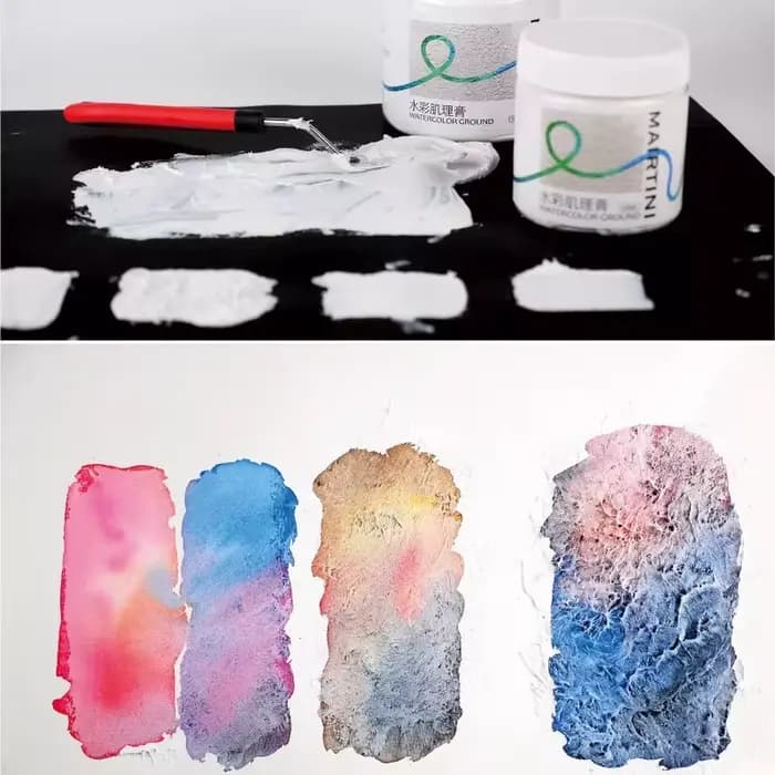 MAIRTINI 250ml Pâte texturée pour aquarelle, pour peinture en relief, toile, réparation de papier aquarelle, dessin artistique, fournitures d'art