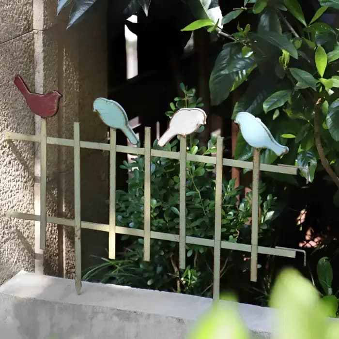 Clôture de jardin en fer