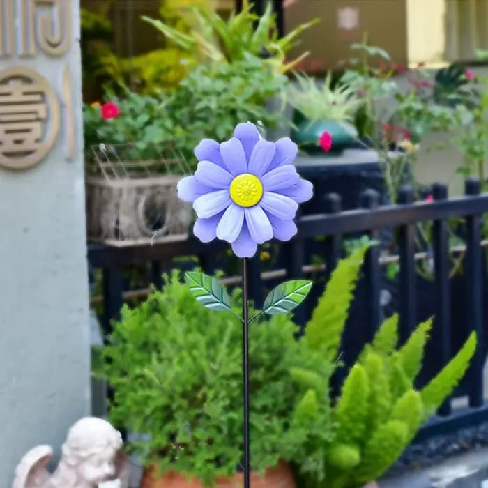 Moulin à vent décoratif rotatif pour jardin