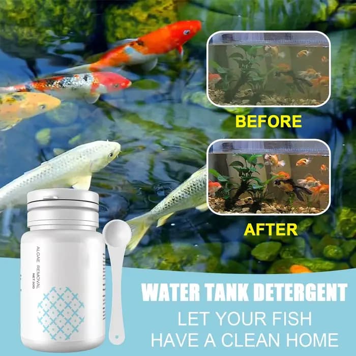 Nettoyage d'aquarium comprimés d'algues réservoir mousse dissolvant d'odeur eau purifier l'aquarium contrôle des algues