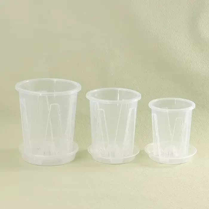 Pot de fleur Transparent avec contrôle des racines