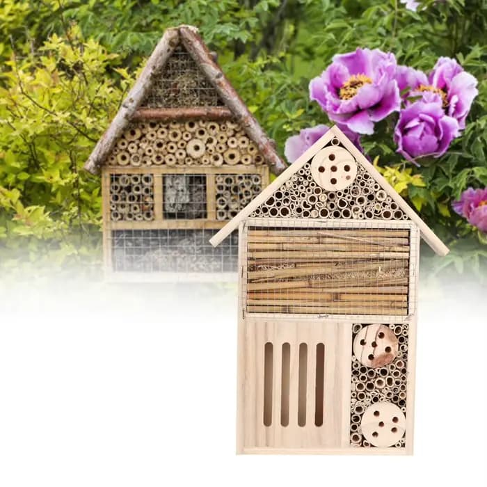 Maison d'insectes en bois de jardin