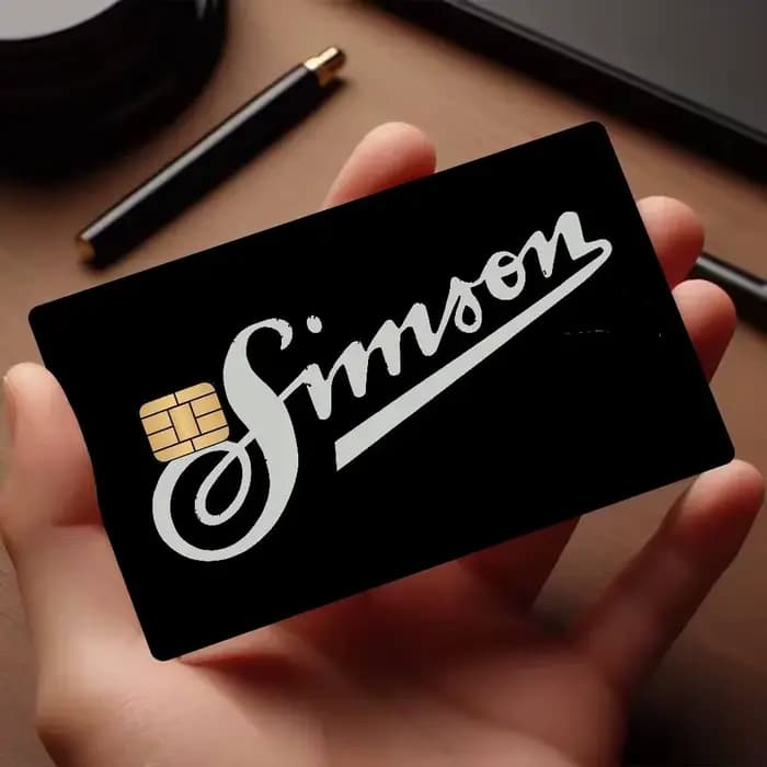 Autocollant de protection pour carte de crédit/debit avec logo S-SimsonS Anime, compatible avec les puces petites et grandes