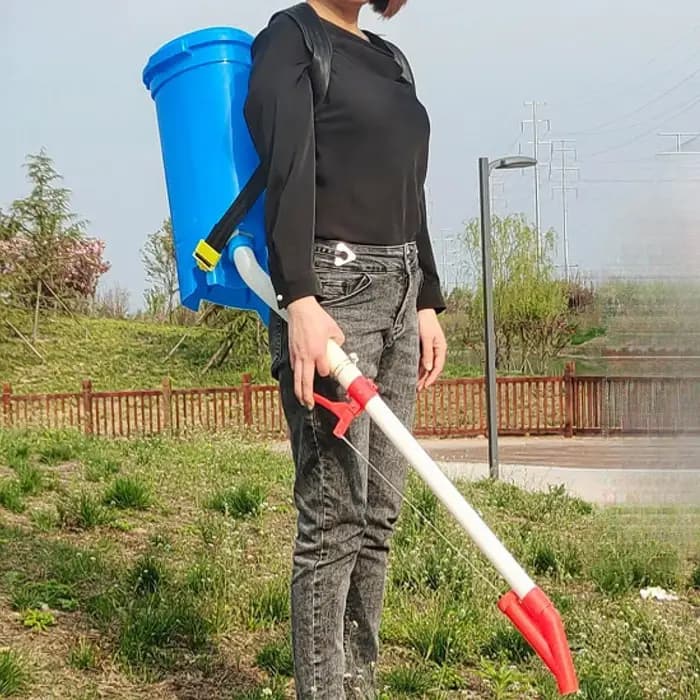 Épandeur d'engrais 25L à dos, poignée ergonomique, applicateur manuel de granulés pour l'agriculture (légumes, maïs) et les fournitures de jardinage