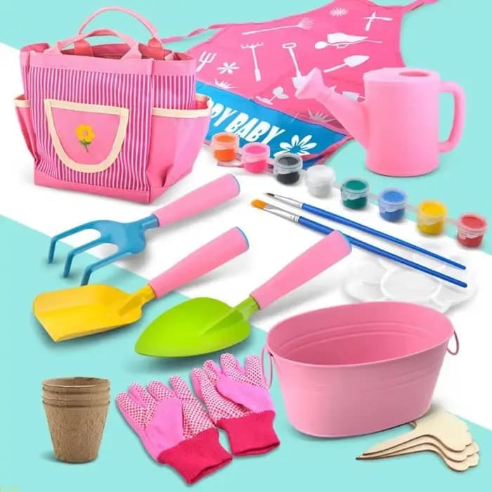 U13A Toddlers Garden Tools Kids Gardening Tool Outdoor Indoor Gift for Boys
