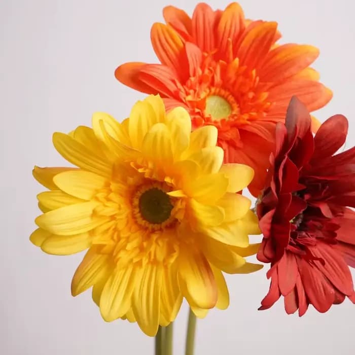 Branche de fleur artificielle Gerbera hydratante au toucher