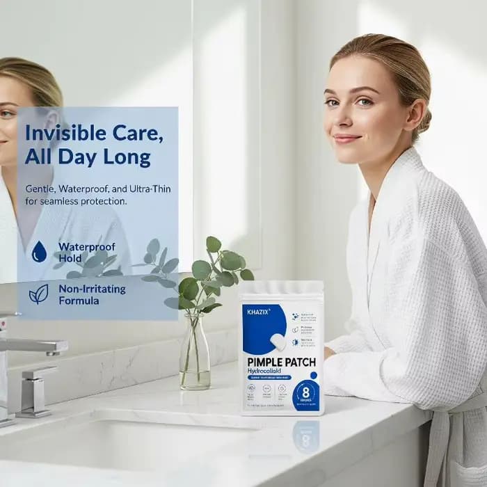 Patchs Hydrocolloïdes Anti-Acné pour une Guérison Rapide des Imperfections, 372 Pièces, Imperméables pour la Douche, la Natation et les Activités de Plein Air
