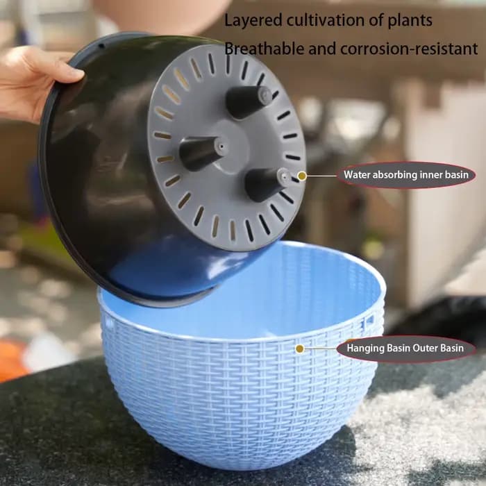 Pot suspendu d'intérieur en plastique